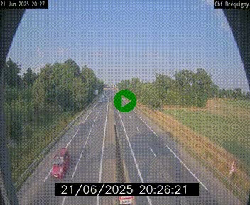 Webcam sur le périphérique de Rennes (N136) à hauteur du quartier Bréquigny, au sud de la ville