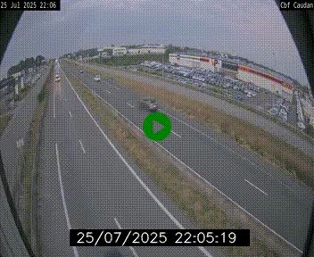 Webcam sur la N165 à hauteur de Caudan, dans le Morbihan.