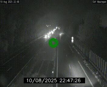 Webcam sur le périphérique de Rennes (N136) à hauteur de Maurepas, au nord de la ville