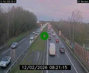 Webcam sur le périphérique de Rennes (N136) à hauteur de Maurepas, au nord de la ville