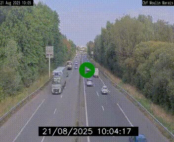Webcam sur le périphérique de Nantes (N844) entre la Porte de Saint-Luce et la Porte d'Anjou, à l'est de la ville