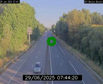Webcam sur le périphérique de Nantes (N844) entre la Porte de Saint-Luce et la Porte d'Anjou, à l'est de la ville