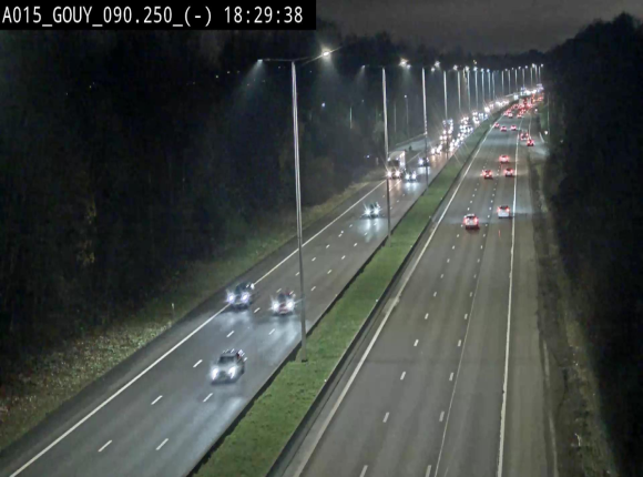 Webcam autoroute Belgique - Gouy-lez-piéton - E42 - BK 90.3