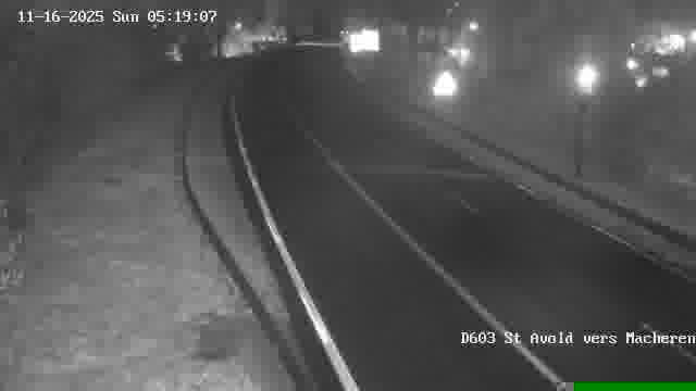 Webcam sur la D603 située à proximité de Saint-Avold. Vue orientée vers Macheren.