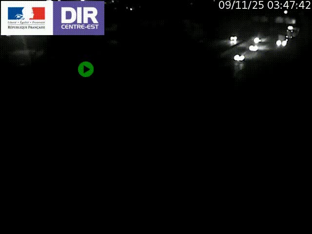 Caméra de circulation à Saint-Priest à la jonction entre l'A43 et l'A46 en direction de Marseille