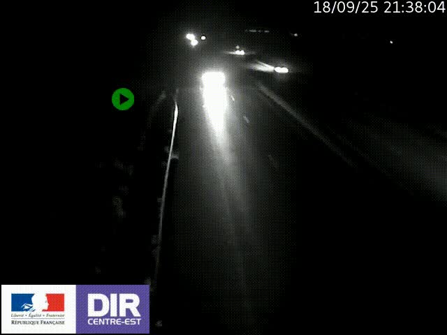 Webcam sur le contournement de Valence, sur la Nationale 7, à la jonction avec la N532, caméra orientée vers Grenoble