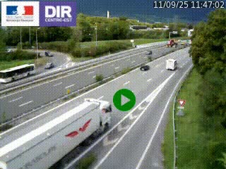 Webcam sur la Nationale 201 à hauteur de la sortie Chambéry-Nord, avant à la jonction entre l'A41 et l'A43, en direction de Lyon