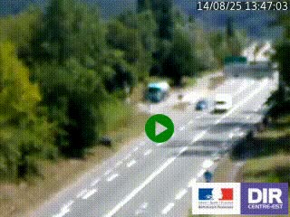 Webcam info trafic à proximité de Vizille sur la N85, au niveau du point de vue du Saut du Moine à Champagnier