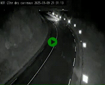 Webcam en haut de la Côte des Carreaux sur la N31 à Avesnes-en-Bray. Vue orientée vers Rouen