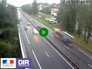 Webcam routière à Le Chambon-Feugerolles sur la RN88 entre Firminy et Saint-Etienne