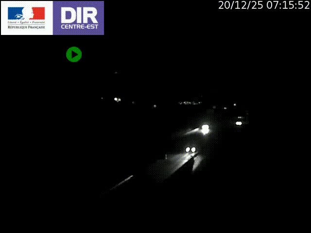 Caméra trafic à Meylan sur la Rocade-Sud de Grenoble en direction d'Aix-en-Provence