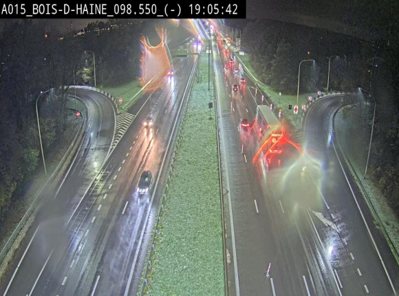 Webcam autoroute Belgique - Bois d'Haine - E42 - BK 98.6