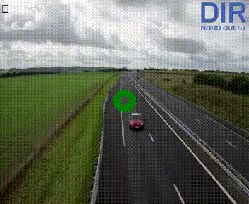 Webcam sur A84 à hauteur de l'échangeur de Poilley avec la N175, au sud d'Avranches