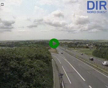 Webcam au début de l'A84 sur le périphérique Ouest de Caen (N814) à hauteur de la sortie 9, Porte de Bretagne