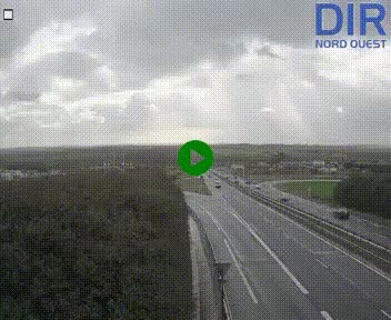 Webcam au début de l'A84 sur le périphérique Ouest de Caen (N814) à hauteur de la sortie 9, Porte de Bretagne