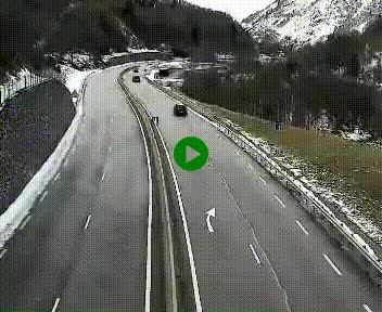Webcam Porté-Puymorens sur N320, en direction de Pas de la Casa (Andorre)