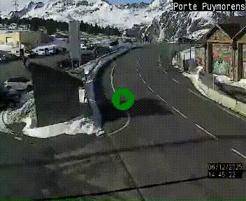 Webcam Col du Puymorens sur N320, en direction de Pas de la Casa (Andorre)