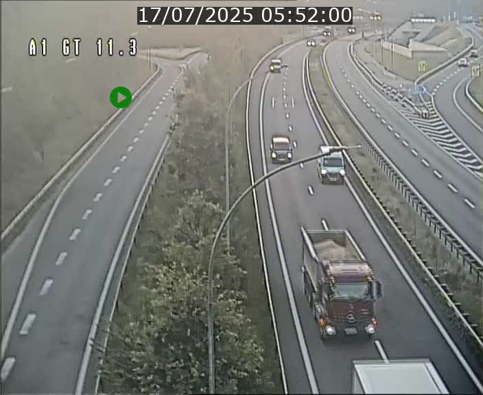 Traffic live webcam Luxembourg Senningerberg - A1 direction Allemagne - BK 11.3