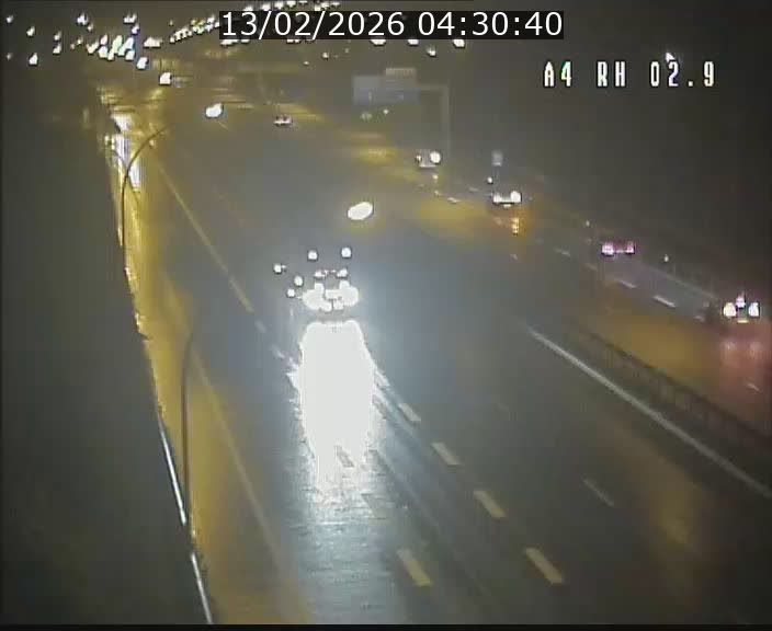 Webcam traffic A4 Luxembourg - BK 2.9 - Croix de Cessange (direction Luxembourg)