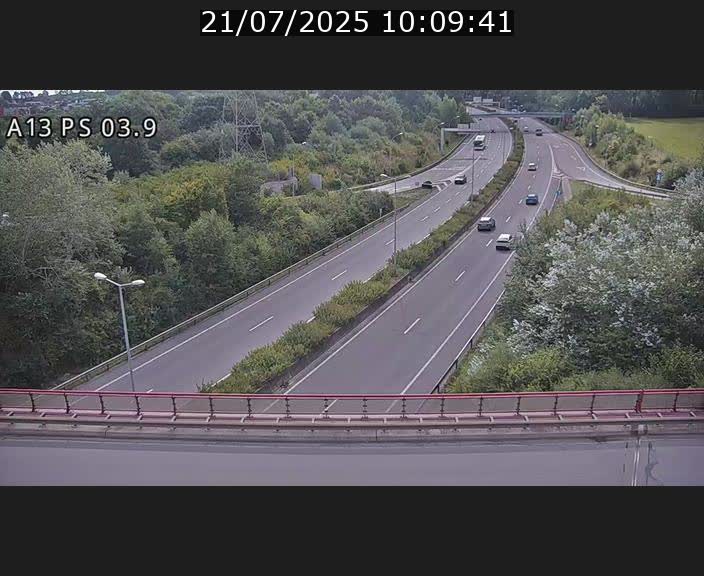 Traffic live webcam Luxembourg Differdange - A13 direction Esch-sur-Alzette - BK 3.9