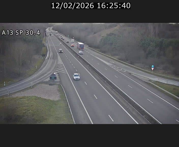 Traffic live webcam Luxembourg Altwies - A13 direction Luxembourg-ville - BK 30.4