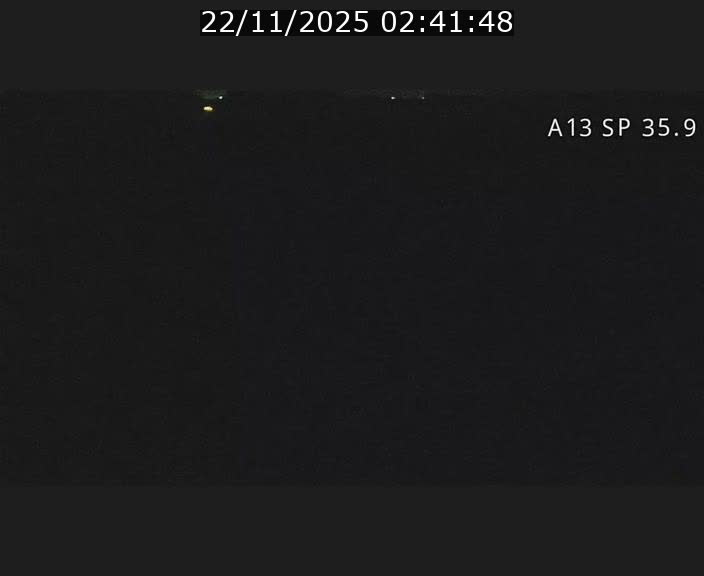 Webcam trafic sur A13 à l'entrée ouest du tunnel Markusbierg à Remerschen. Vue orientée vers Mondorf-les-Bains.