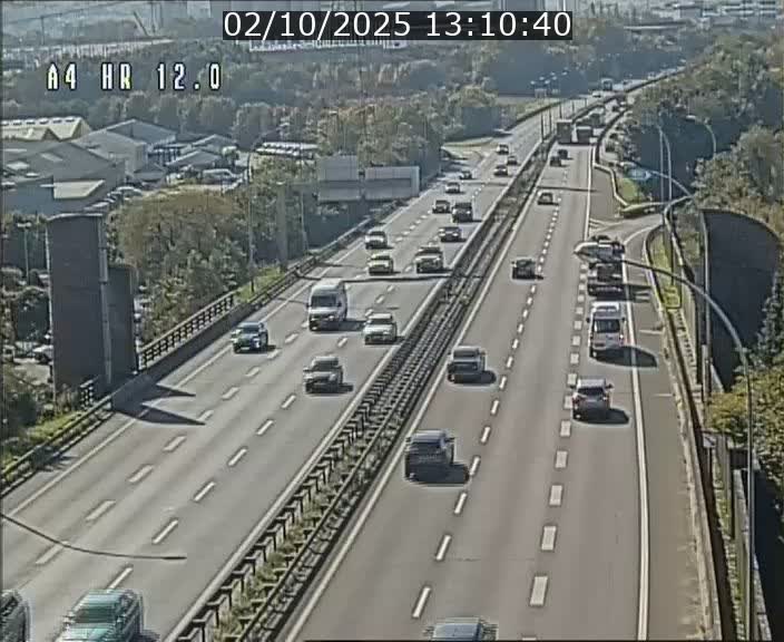 Traffic live webcam Luxembourg Jonction Foetz - A4 - BK 12.0 - direction Esch sur Alzette