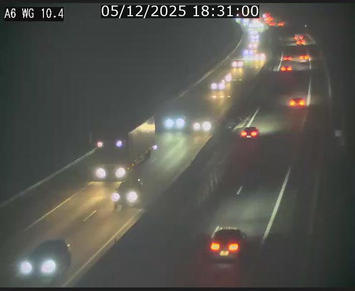 Traffic live webcam Luxembourg Mamer - A6 - BK 10.4 - direction Luxembourg/France/Allemagne
