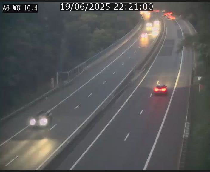 Traffic live webcam Luxembourg Mamer - A6 - BK 10.4 - direction Luxembourg/France/Allemagne