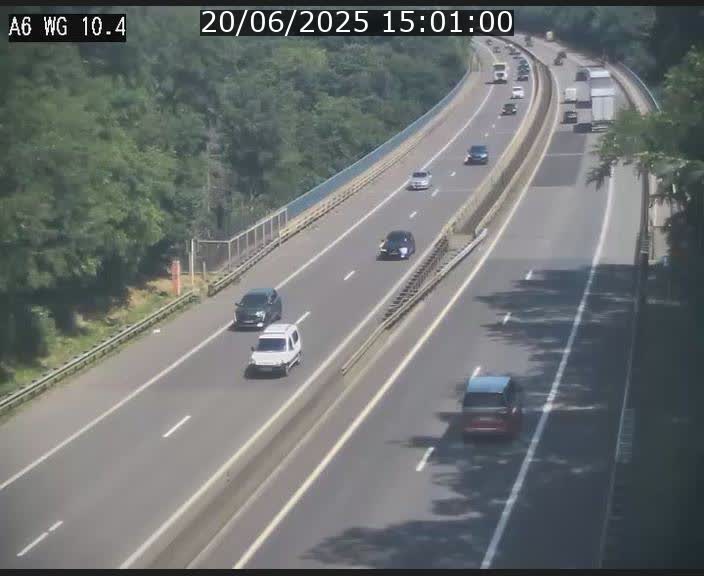 Traffic live webcam Luxembourg Mamer - A6 - BK 10.4 - direction Luxembourg/France/Allemagne