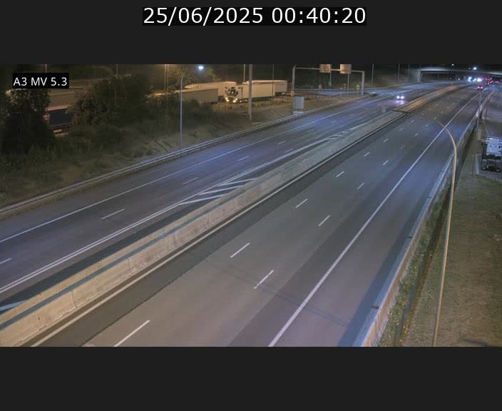 Webcam à l'Aire de Berchem au Luxembourg sur l'A3. Vue orientée vers la France