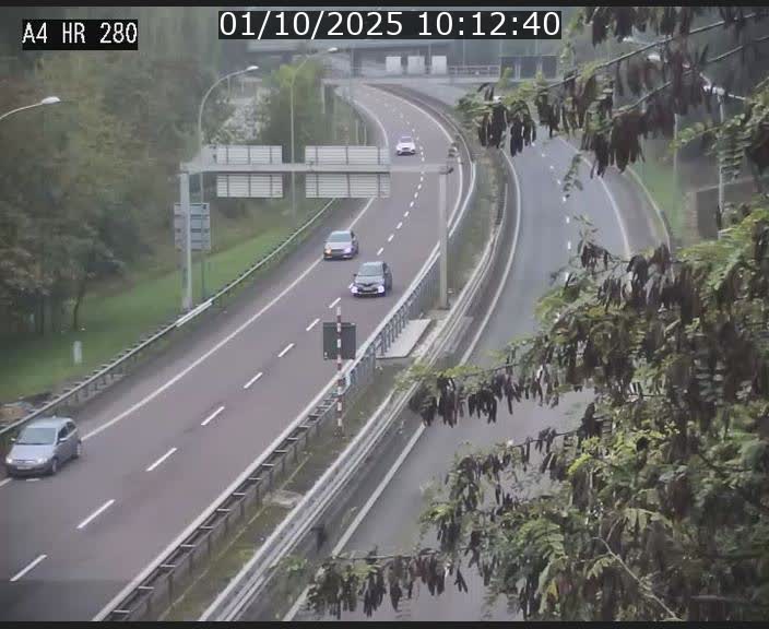 Webcam traffic A4 Luxembourg - BK 0.2 - P+R Bouillon (direction Luxembourg)