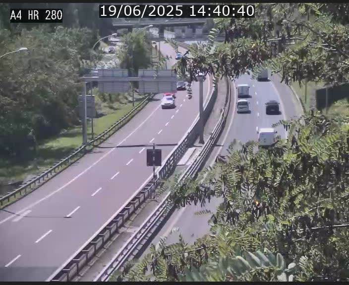 Webcam traffic A4 Luxembourg - BK 0.2 - P+R Bouillon (direction Luxembourg)
