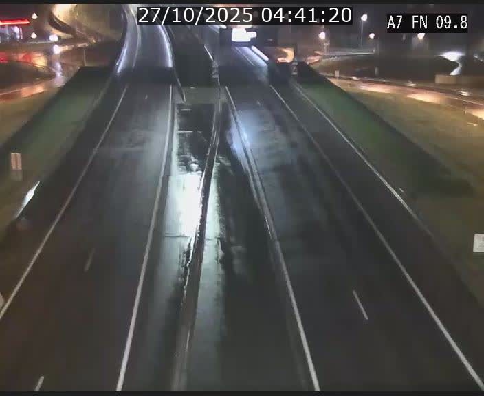Caméra trafic Luxembourg - A7, Tunnel Gousselerbierg, sortie sud, direction rond-point Lorentzweiler (BK 9.9)