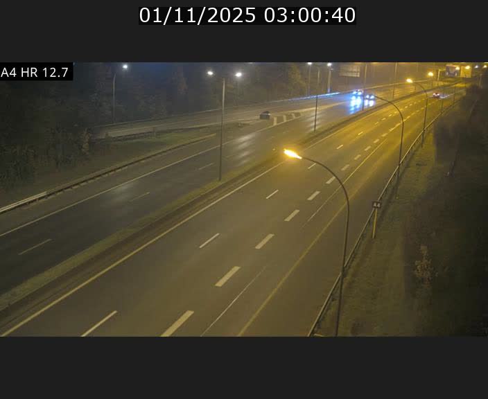 Traffic live webcam Luxembourg Esch sur Alzette - A4 - BK 12.7 - direction Esch-Belval