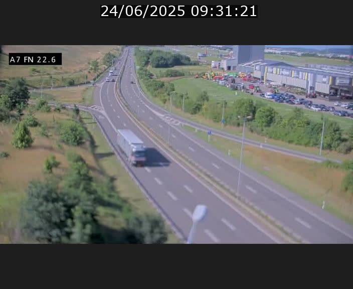 Caméra trafic Luxembourg - A7, Colmar-berg direction Mersch