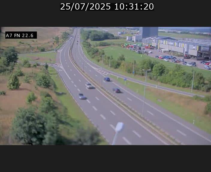 Caméra trafic Luxembourg - A7, Colmar-berg direction Mersch