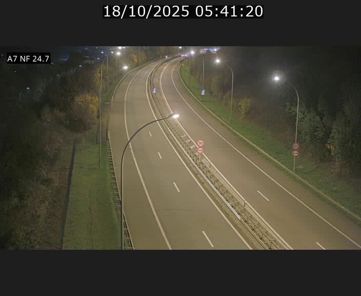 Caméra trafic Luxembourg - A7, Schieren direction Mersch