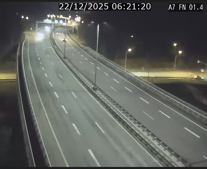 Caméra autoroute Luxembourg A7 - Tunnel Stafelter - direction Echangeur Grünewald