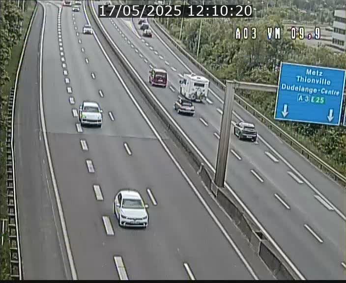 Webcam Autoroute à la Croix de Bettembourg - A3 - BK 9.9 - direction France