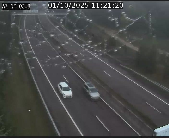 Webcam autoroute A7 au Luxembourg à la sortie du Tunnel Stafelter vers le Nord