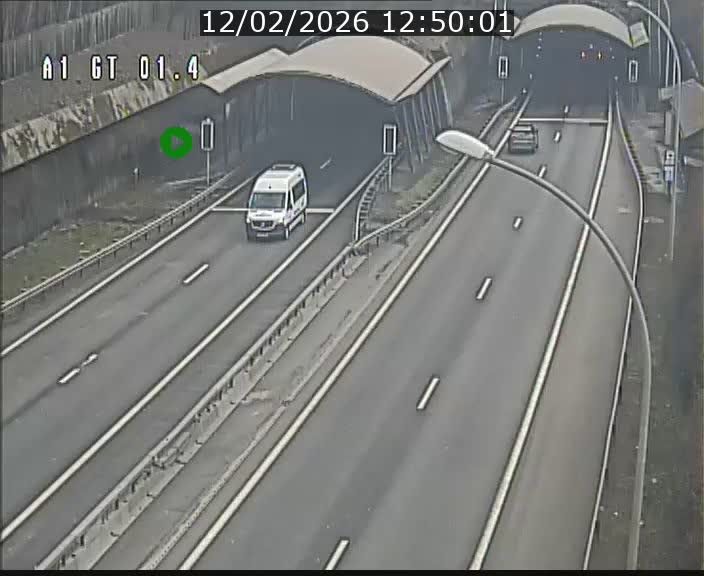 Traffic live webcam Luxembourg Hesperange - A1 direction Kirchberg - BK 1.4