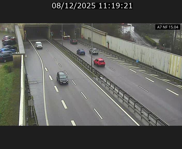 Caméra trafic Luxembourg - A7, Tunnel Mersch, entrée sud, direction Ettelbruck