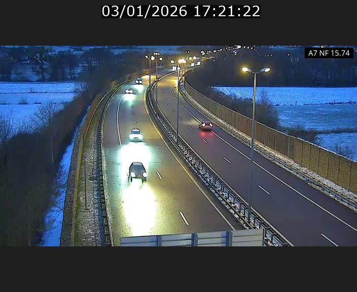 Caméra trafic Luxembourg - A7, Tunnel Mersch, entrée nord, direction Lorentzweiler