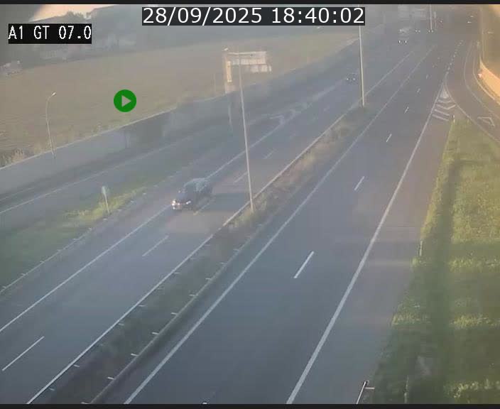 Traffic live webcam Luxembourg Cents - A1 direction Kirchberg - BK 7