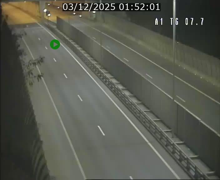 Traffic live webcam Luxembourg Kirchberg - A1 direction Luxembourg-ville - BK 7.7