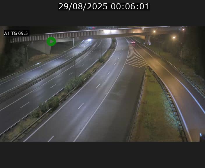 Traffic live webcam Luxembourg Jonction Grünewald - A1 direction Luxembourg-ville - BK 9.5