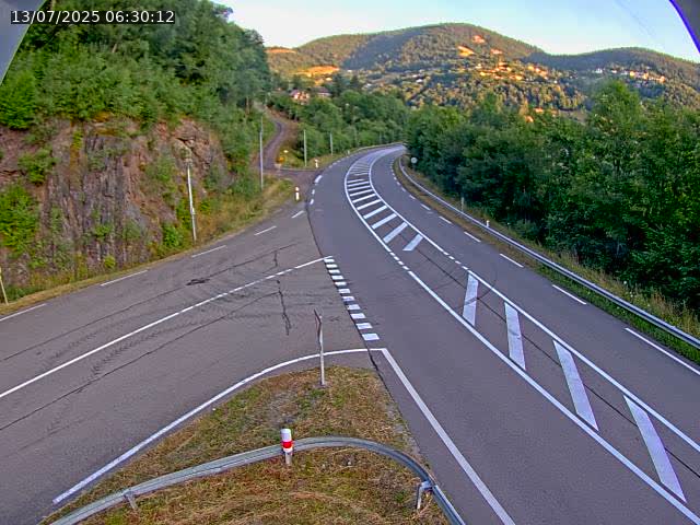 Caméra autoroute France - N66, col du Bussang direction Remiremont