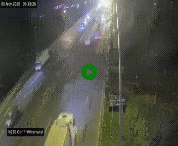 Webcam sur le périphérique de Bordeaux à l'est de la ville. Caméra située sur le Pont Mitterand sur la N230