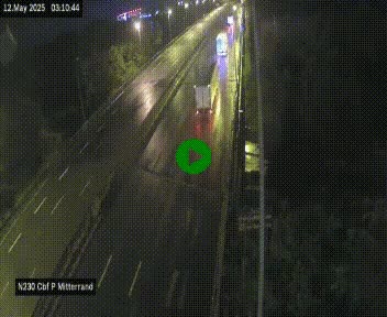 Webcam sur le périphérique de Bordeaux à l'est de la ville. Caméra située sur le Pont Mitterand sur la N230